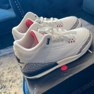 Air Jordan 3 Retro GS Size 4.5 Brand New Condition White Cement Reimagined